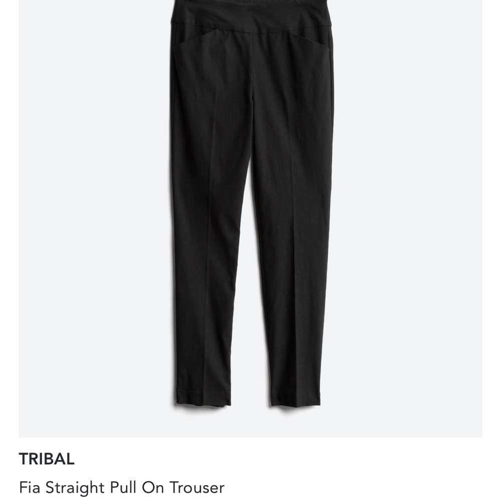 Black pull on stretch straight leg- ankle length